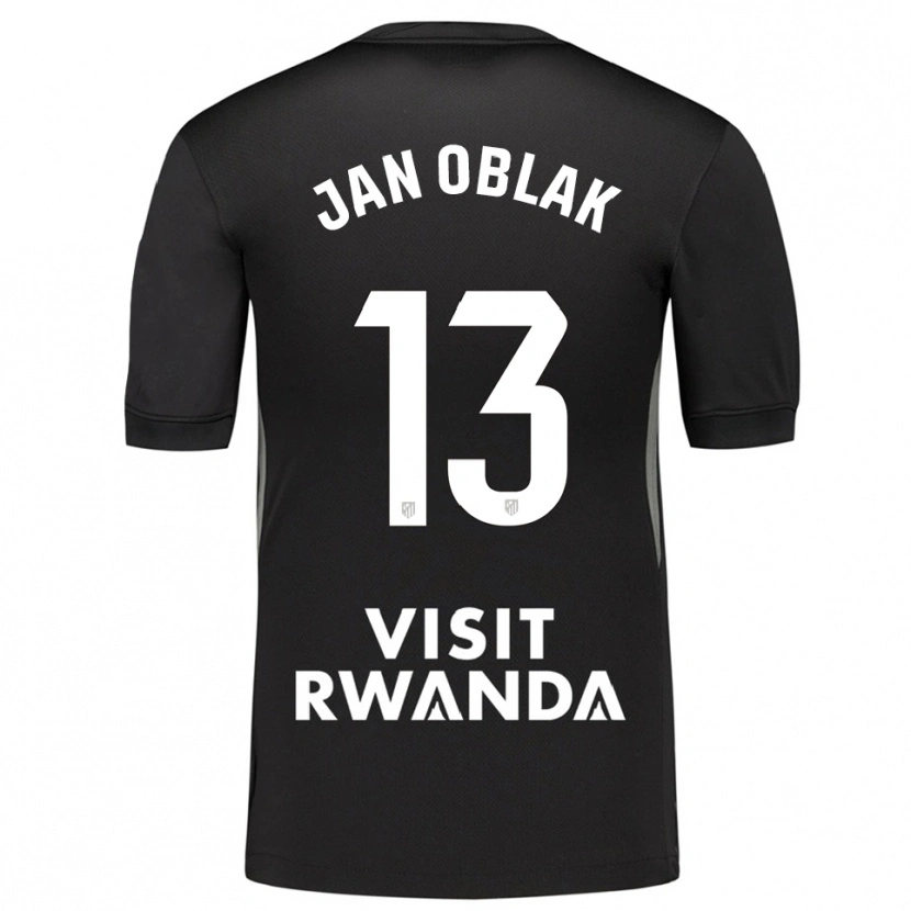 Danxen Homem Jan Oblak #13 Preto Branco Camisola Guarda-Redes 2025/26 Camisa Brasil