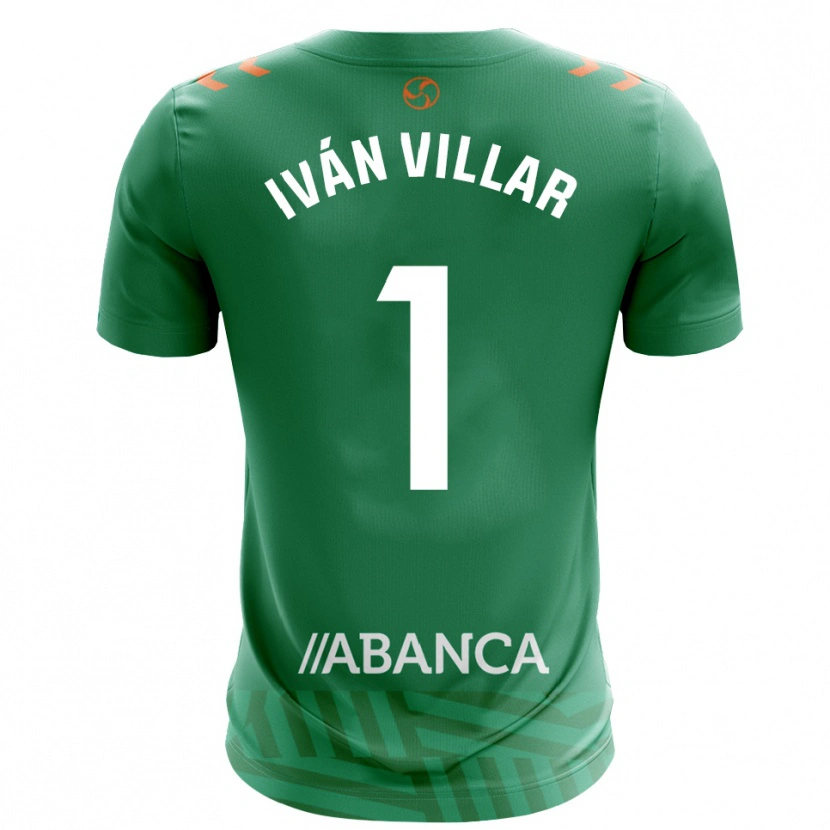 Danxen Homem Iván Villar #1 Verde Branco Camisola Guarda-Redes 2025/26 Camisa Brasil