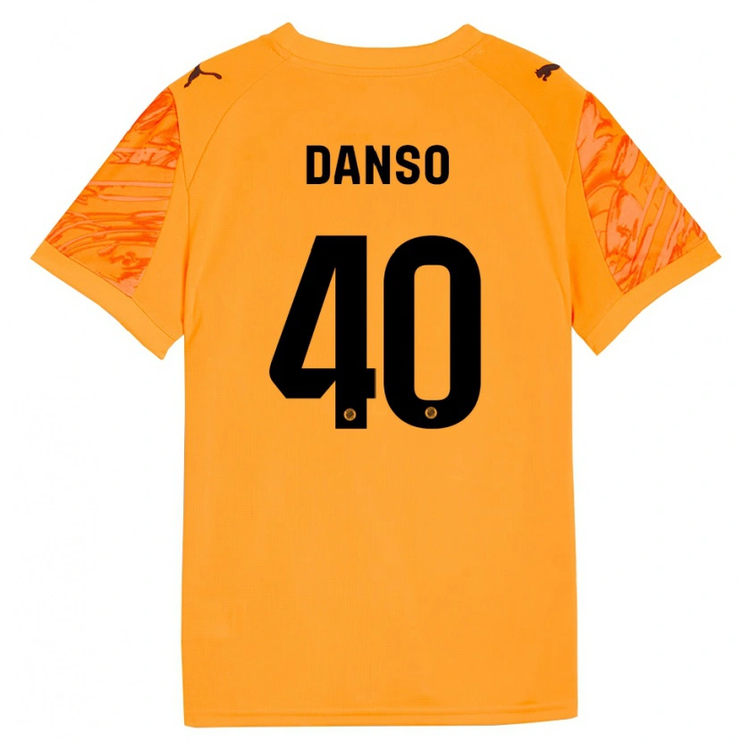 Danxen Homem Jordi Danso #40 Laranja Preto Camisola Guarda-Redes 2025/26 Camisa Brasil