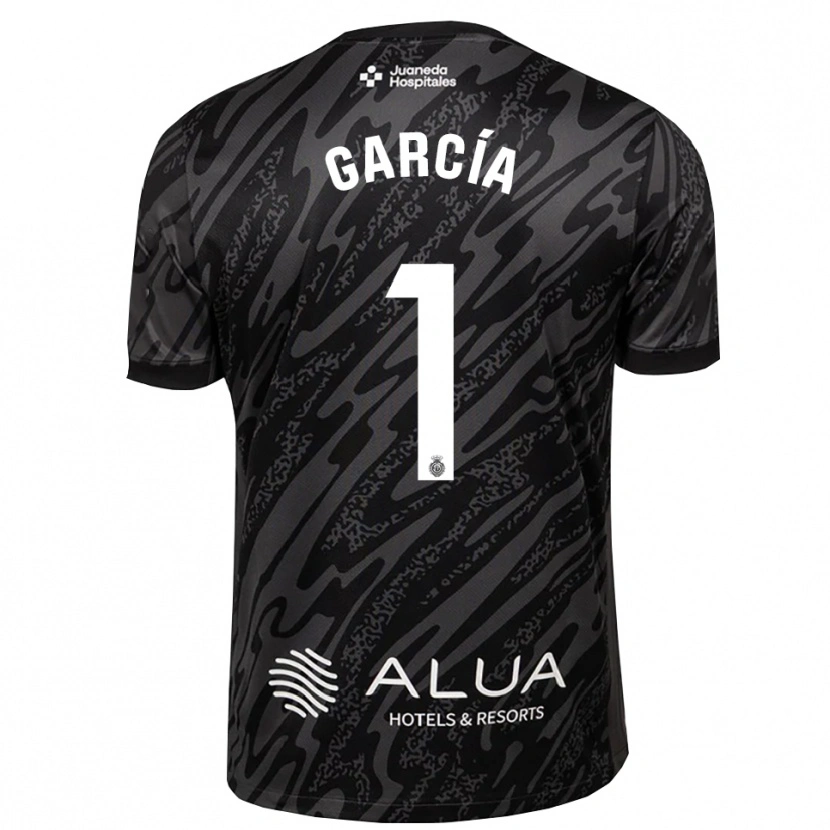 Danxen Homem Pere García #1 Cinza Escuro Preto Camisola Guarda-Redes 2025/26 Camisa Brasil