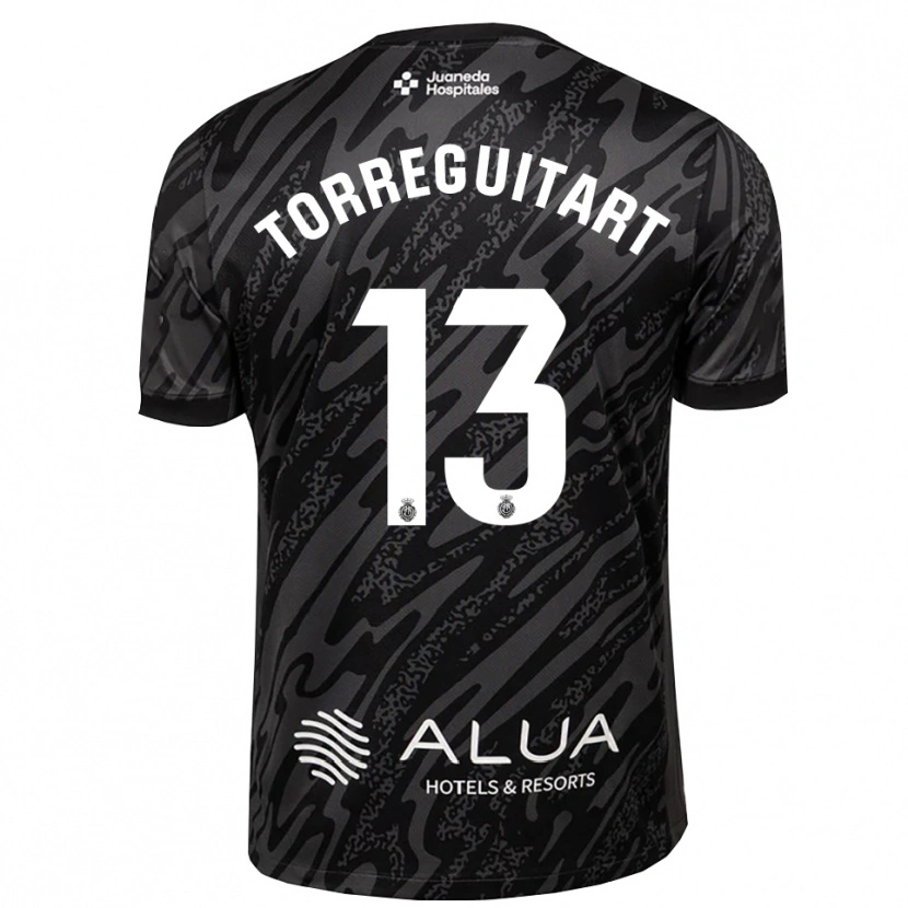 Danxen Homem Nil Torreguitart #13 Cinza Escuro Preto Camisola Guarda-Redes 2025/26 Camisa Brasil