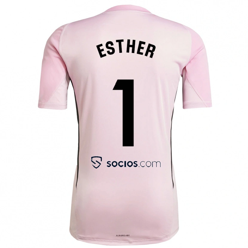 Danxen Homem Esther Sullastres Ayuso #1 Rosa Preto Camisola Guarda-Redes 2025/26 Camisa Brasil