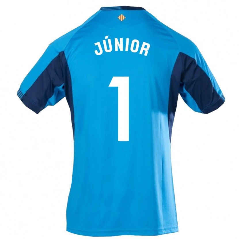 Danxen Homem Luiz Júnior #1 Azul Branco Camisola Guarda-Redes 2025/26 Camisa Brasil