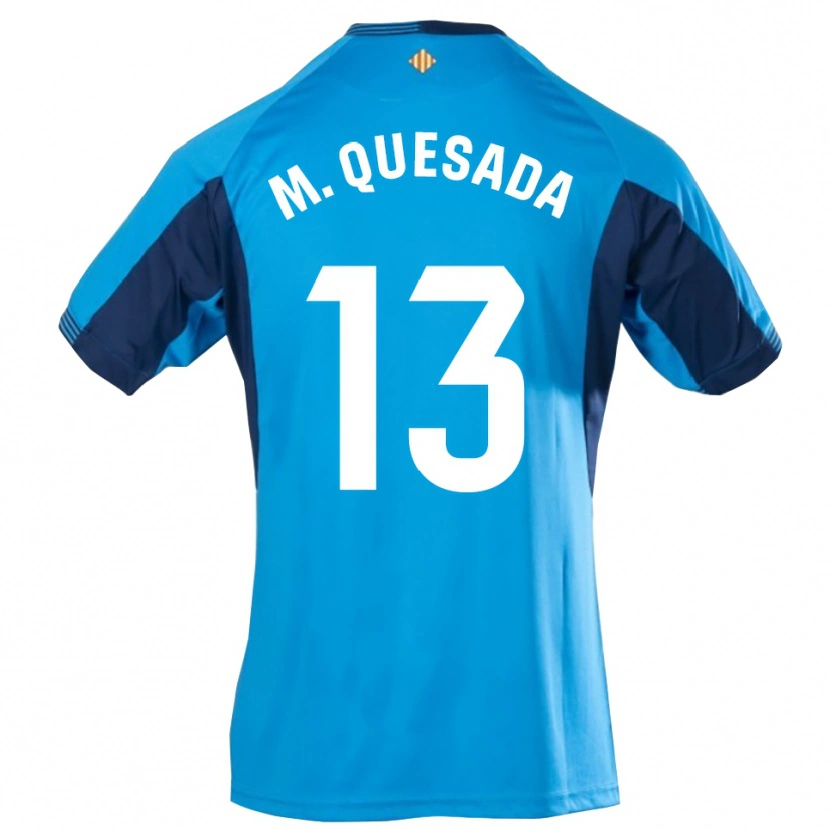 Danxen Homem Montserrat Quesada Carrasco #13 Azul Branco Camisola Guarda-Redes 2025/26 Camisa Brasil