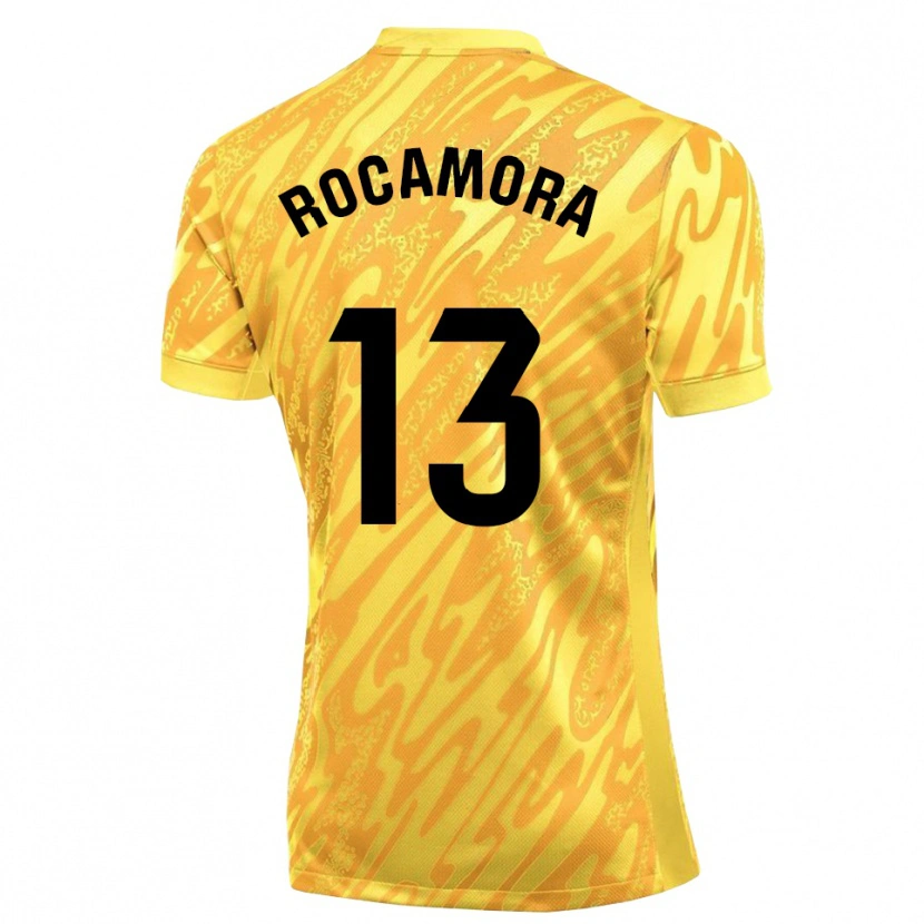 Danxen Homem María Rocamora Díaz #13 Amarelo Preto Camisola Guarda-Redes 2025/26 Camisa Brasil