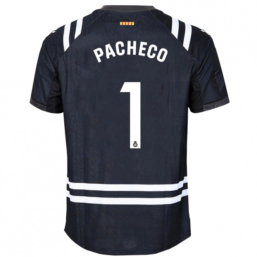 Danxen Homem Álvaro Pacheco #1 Preto Branco Camisola Guarda-Redes 2025/26 Camisa Brasil