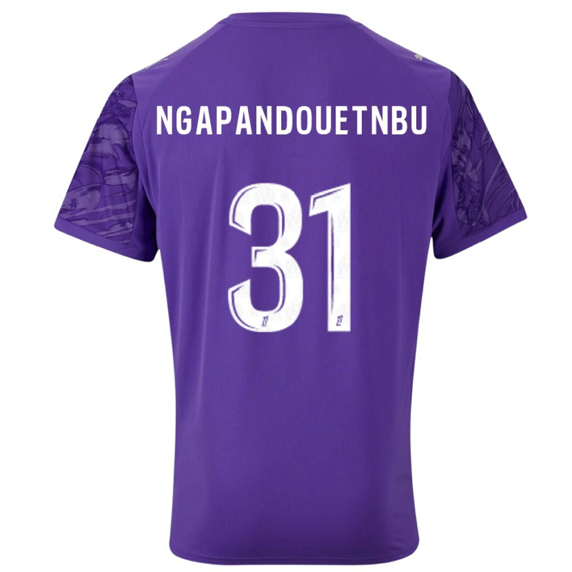 Danxen Homem Simon Ngapandouetnbu #31 Roxo Branco Camisola Guarda-Redes 2025/26 Camisa Brasil
