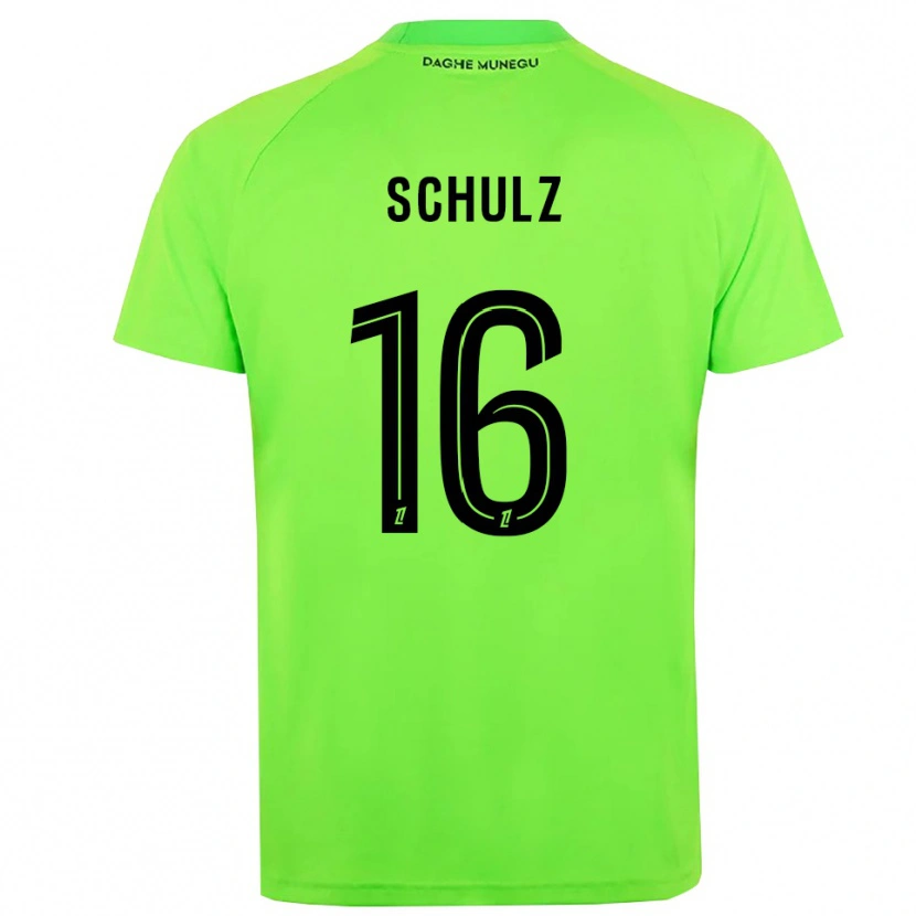 Danxen Homem Ethan Schulz #16 Verde Preto Camisola Guarda-Redes 2025/26 Camisa Brasil