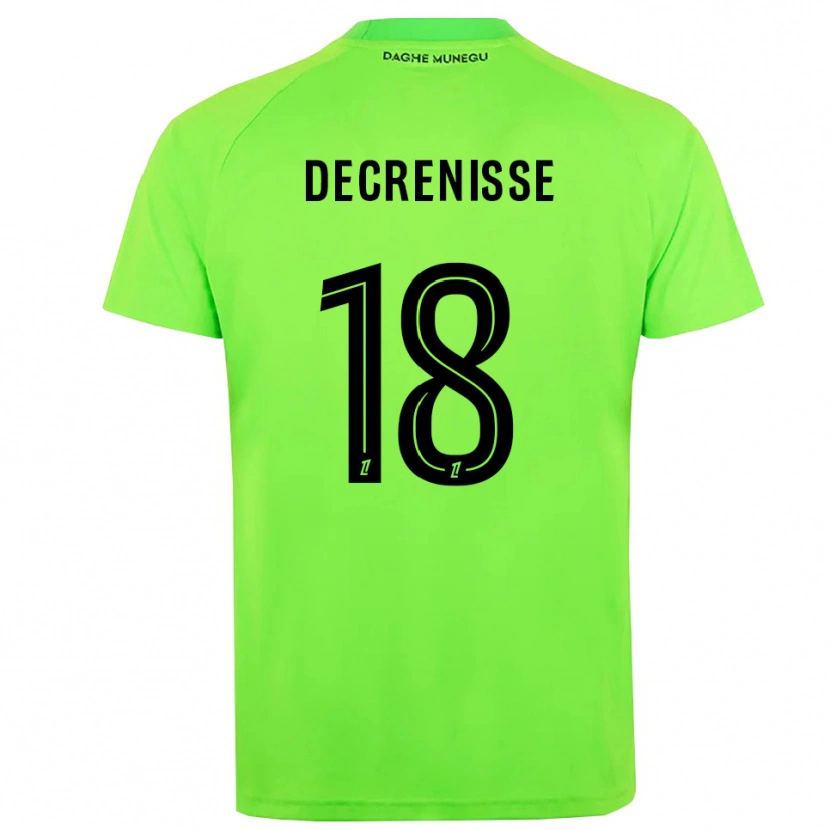 Danxen Homem Axel Decrenisse #18 Verde Preto Camisola Guarda-Redes 2025/26 Camisa Brasil