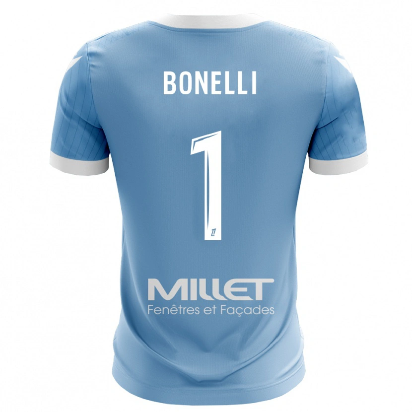Danxen Homem Lucas Bonelli #1 Azul Céu Claro Camisola Guarda-Redes 2025/26 Camisa Brasil