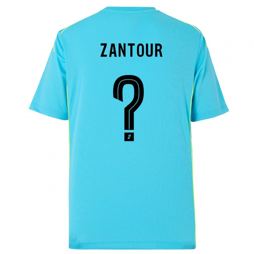 Danxen Homem Ishaq Zantour #0 Azul Céu Preto Camisola Guarda-Redes 2025/26 Camisa Brasil