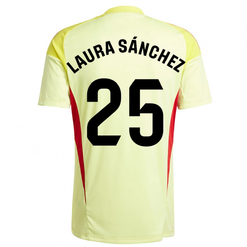 Danxen Homem Laura Sánchez Comuñas #25 Amarelo Claro Preto Camisola Guarda-Redes 2025/26 Camisa Brasil