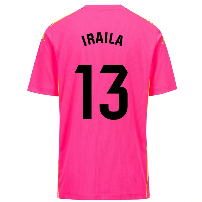 Danxen Homem Iraila Rivera Simón #13 Rosa Profundo Preto Camisola Guarda-Redes 2025/26 Camisa Brasil