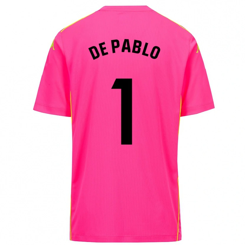 Danxen Homem Álvaro de Pablo #1 Rosa Profundo Preto Camisola Guarda-Redes 2025/26 Camisa Brasil