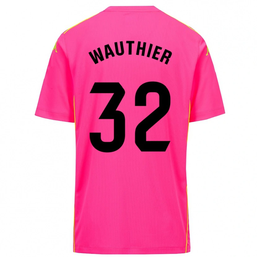 Danxen Homem Hugo Wauthier #32 Rosa Profundo Preto Camisola Guarda-Redes 2025/26 Camisa Brasil