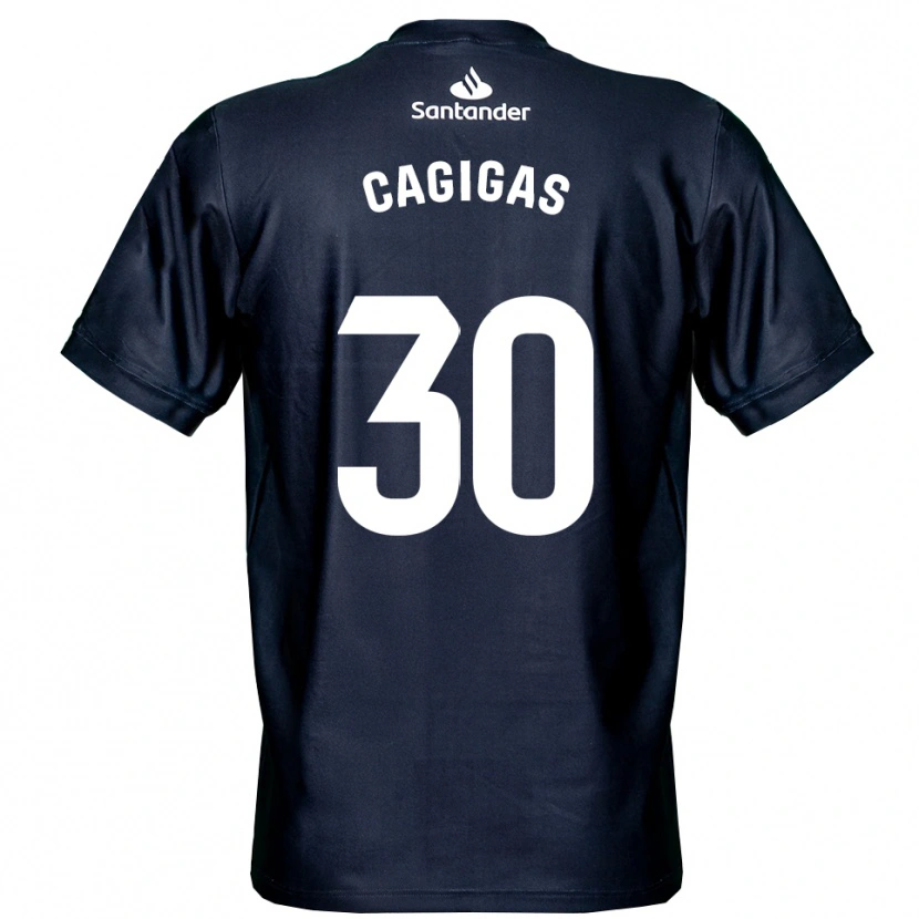 Danxen Homem Iván Cagigas #30 Azul Meia Noite Branco Camisola Guarda-Redes 2025/26 Camisa Brasil