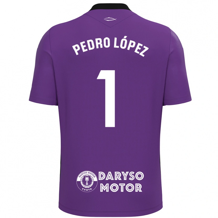 Danxen Homem Pedro López #1 Roxo Branco Camisola Guarda-Redes 2025/26 Camisa Brasil