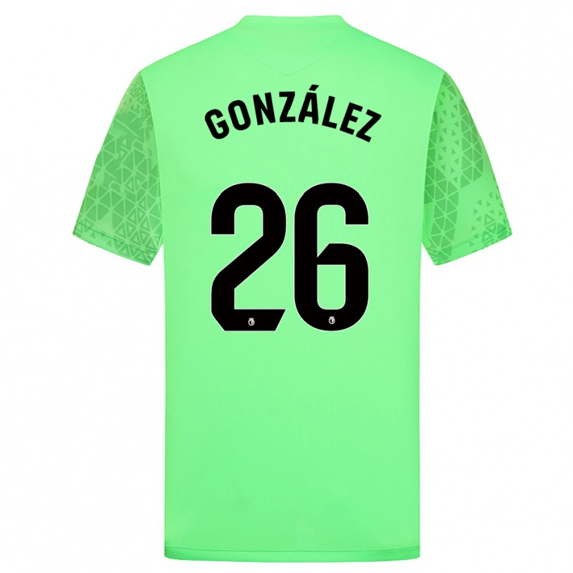 Danxen Homem Diego González #26 Verde Primavera Preto Camisola Guarda-Redes 2025/26 Camisa Brasil