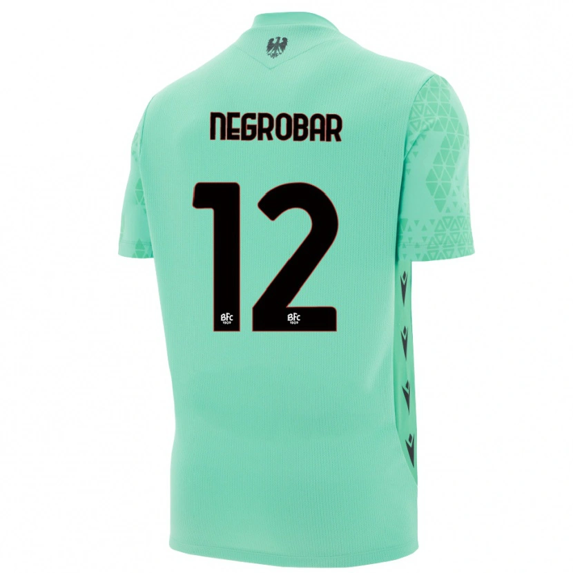 Danxen Homem Lucas Negrobar #12 Azul Menta Preto Camisola Guarda-Redes 2025/26 Camisa Brasil