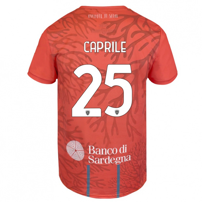 Danxen Homem Elia Caprile #25 Laranja Vermelho Branco Camisola Guarda-Redes 2025/26 Camisa Brasil