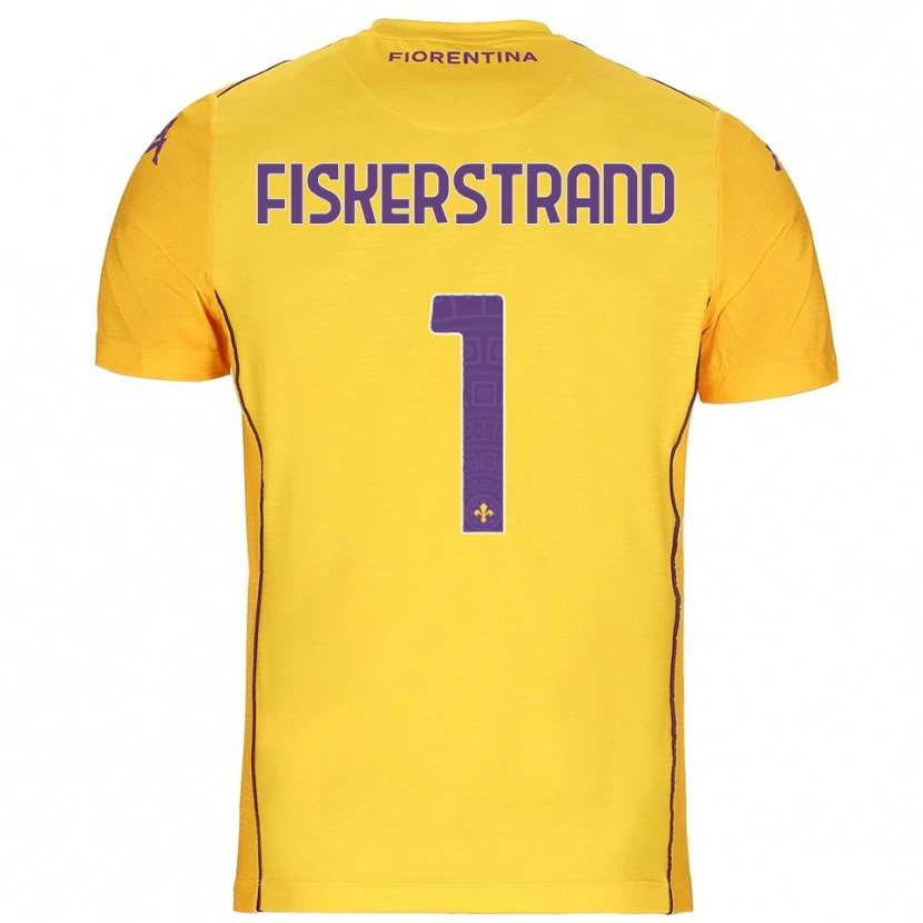 Danxen Homem Cecilie Fiskerstrand #1 Laranja Amarelo Roxo Camisola Guarda-Redes 2025/26 Camisa Brasil