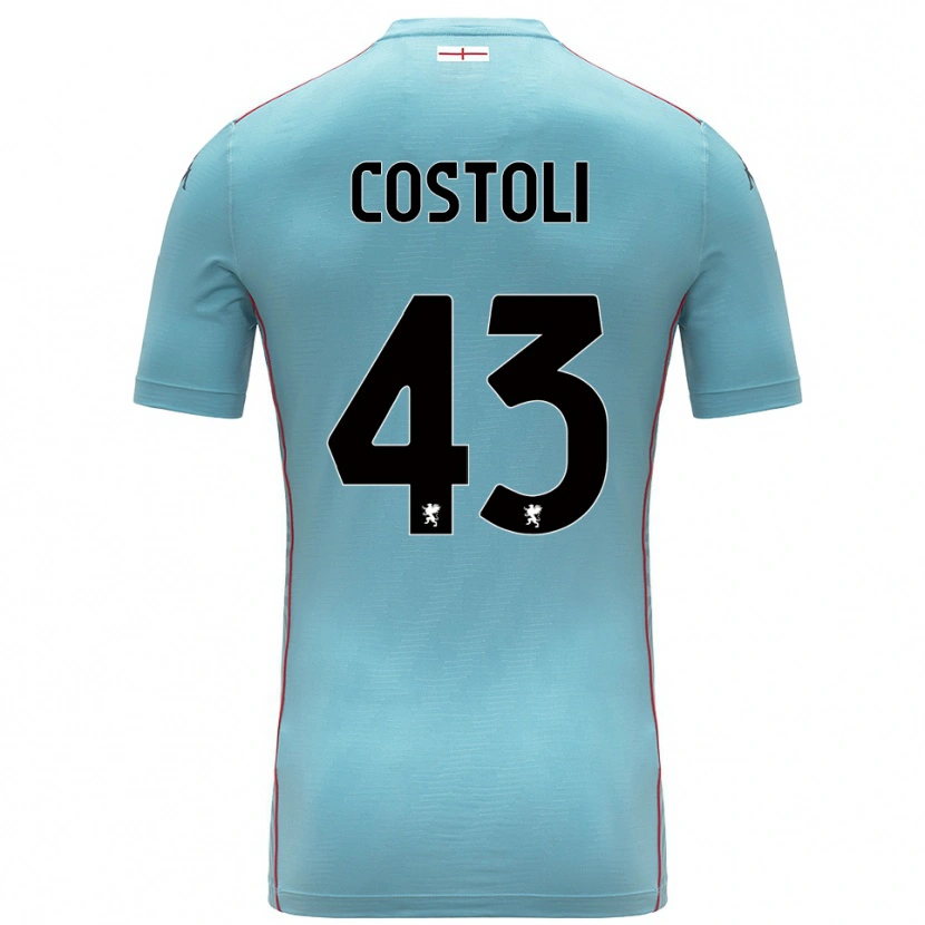Danxen Homem Lorenzo Costoli #43 Azul Cinza Camisola Guarda-Redes 2025/26 Camisa Brasil