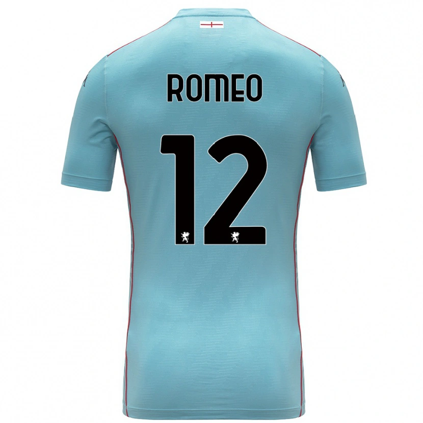 Danxen Homem Emanuele Romeo #12 Azul Cinza Camisola Guarda-Redes 2025/26 Camisa Brasil