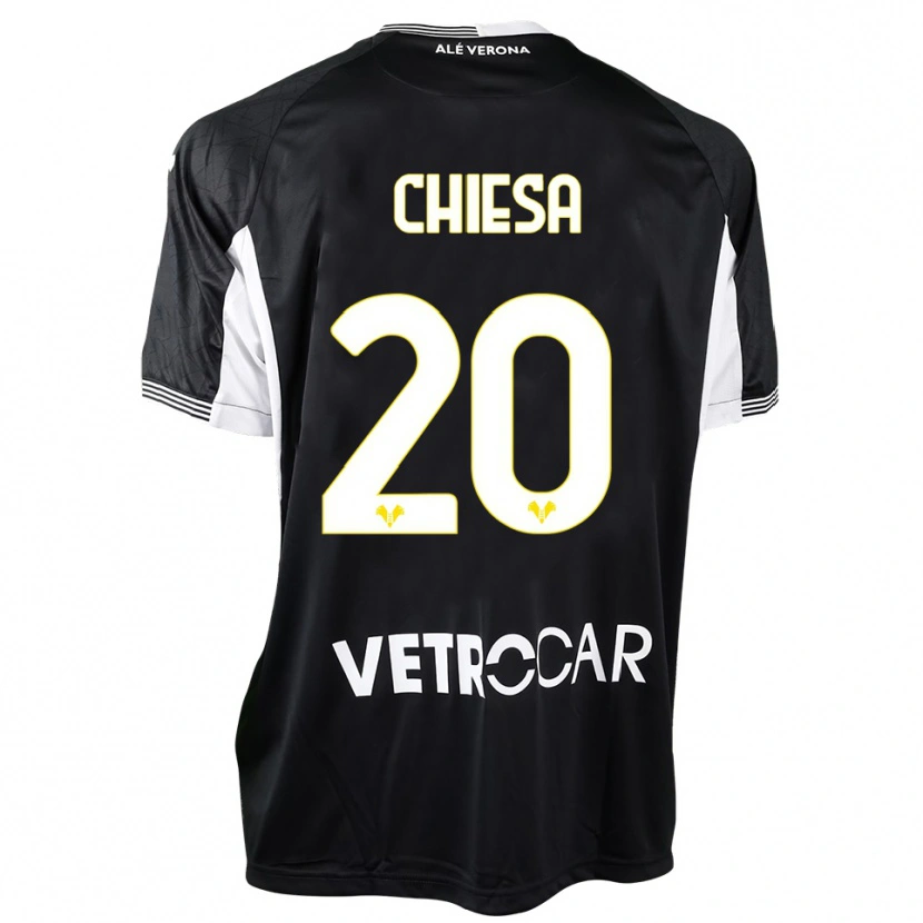 Danxen Homem Mattia Chiesa #20 Preto Branco Camisola Guarda-Redes 2025/26 Camisa Brasil