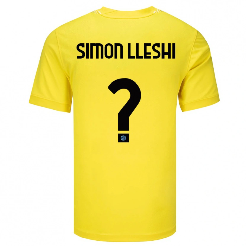 Danxen Homem Simon Lleshi #0 Amarelo Claro Preto Camisola Guarda-Redes 2025/26 Camisa Brasil