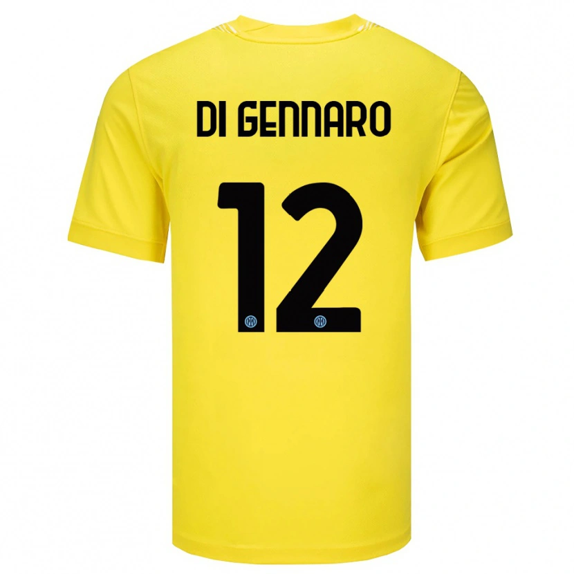 Danxen Homem Raffaele Di Gennaro #12 Amarelo Claro Preto Camisola Guarda-Redes 2025/26 Camisa Brasil