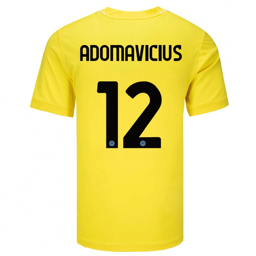 Danxen Homem Henrikas Adomavicius #12 Amarelo Claro Preto Camisola Guarda-Redes 2025/26 Camisa Brasil