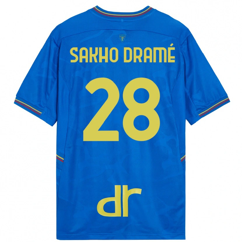 Danxen Homem Samba Sakho Dramé #28 Azul Real Marrom Camisola Guarda-Redes 2025/26 Camisa Brasil