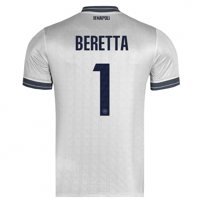 Danxen Homem Beatrice Beretta #1 Cinza Claro Camisola Guarda-Redes 2025/26 Camisa Brasil