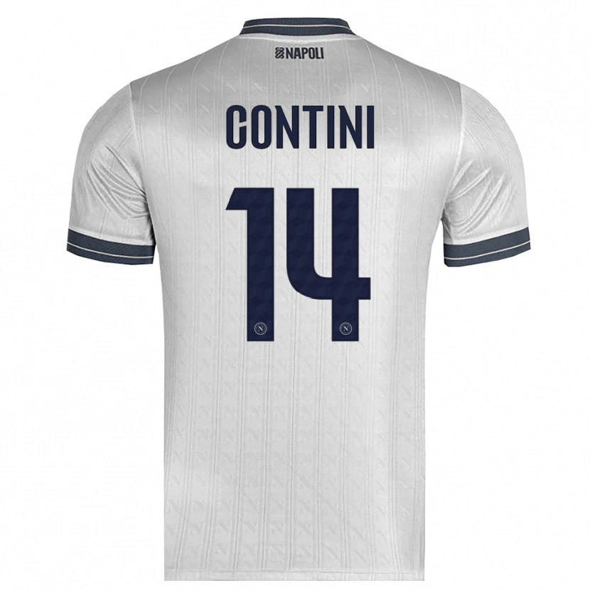 Danxen Homem Nikita Contini #14 Cinza Claro Camisola Guarda-Redes 2025/26 Camisa Brasil