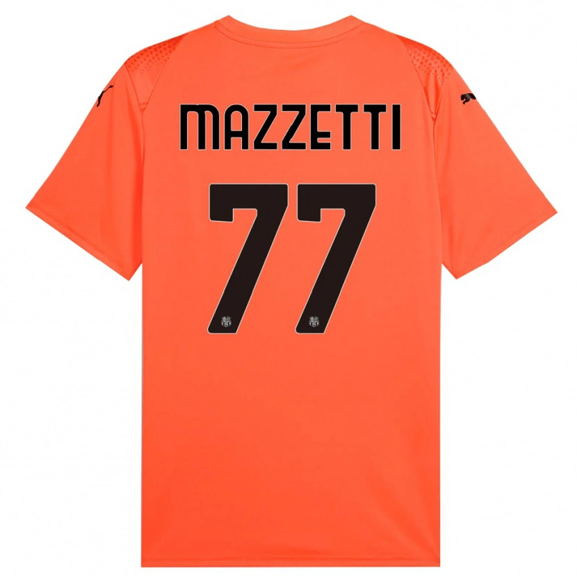 Danxen Homem Riccardo Mazzetti #77 Preto Laranja Camisola Guarda-Redes 2025/26 Camisa Brasil