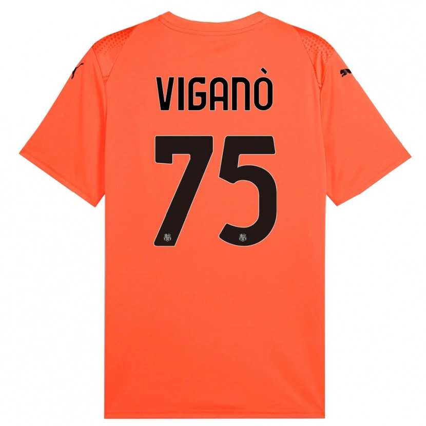 Danxen Homem Lorenzo Viganò #75 Preto Laranja Camisola Guarda-Redes 2025/26 Camisa Brasil