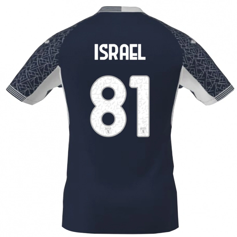 Danxen Homem Franco Israel #81 Azul Preto Branco Camisola Guarda-Redes 2025/26 Camisa Brasil
