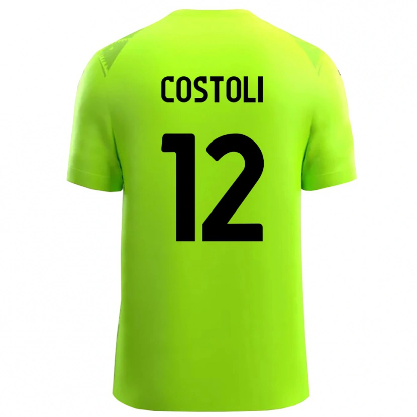 Danxen Homem Luca Costoli #12 Preto Verde Grama Camisola Guarda-Redes 2025/26 Camisa Brasil