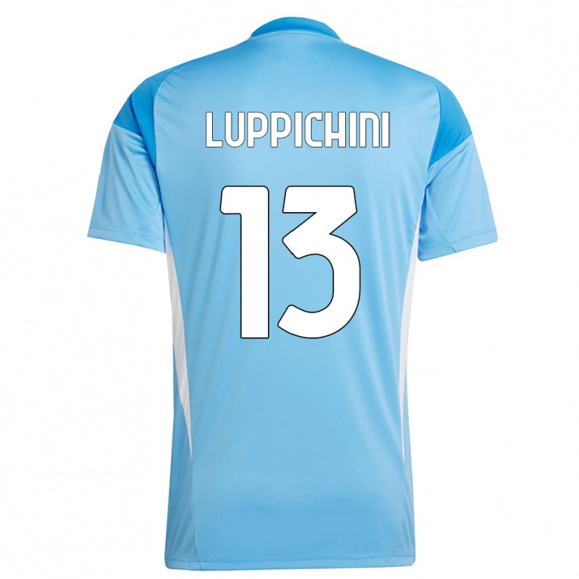 Danxen Homem Matteo Luppichini #13 Branco Azul Céu Camisola Guarda-Redes 2025/26 Camisa Brasil