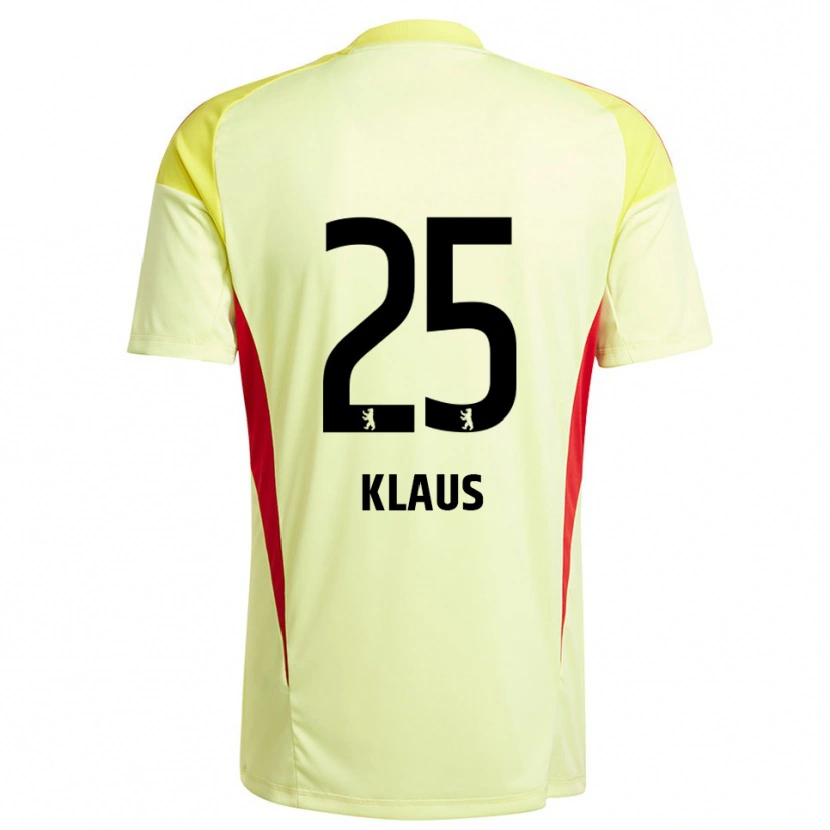 Danxen Homem Carl Klaus #25 Amarelo Claro Preto Camisola Guarda-Redes 2025/26 Camisa Brasil