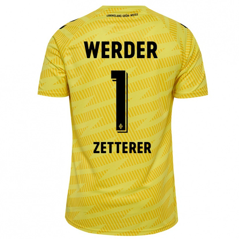 Danxen Homem Michael Zetterer #1 Preto Amarelo Camisola Guarda-Redes 2025/26 Camisa Brasil