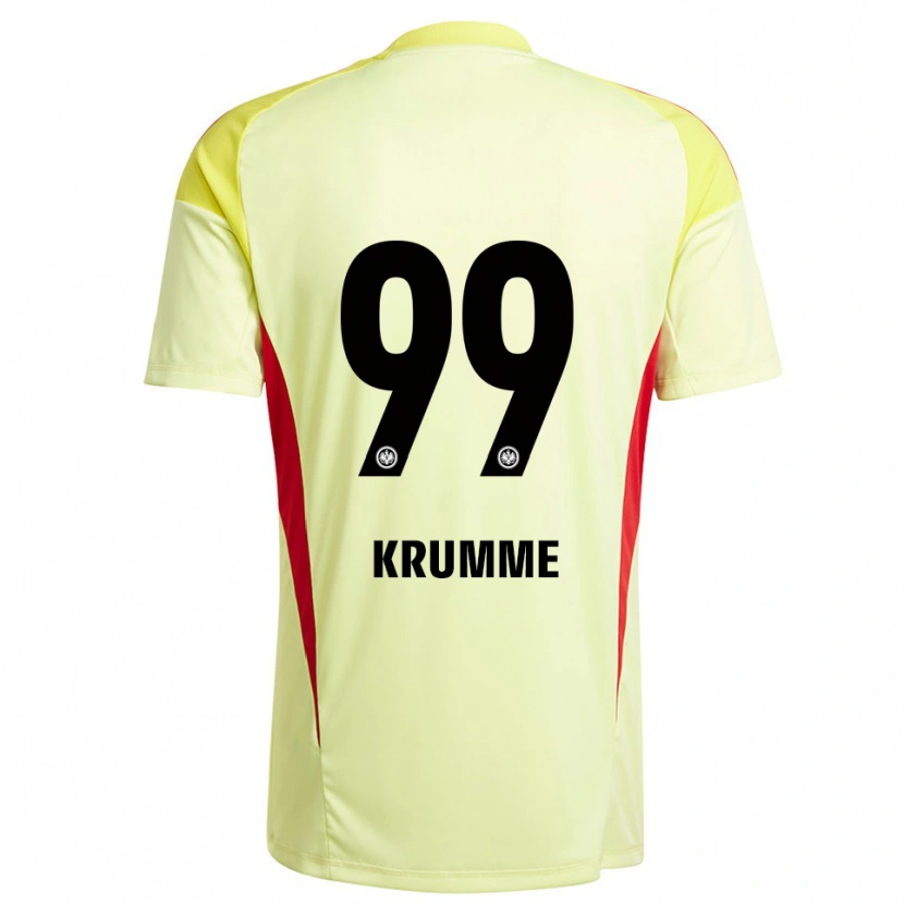 Danxen Homem Janne Krumme #99 Amarelo Claro Preto Camisola Guarda-Redes 2025/26 Camisa Brasil