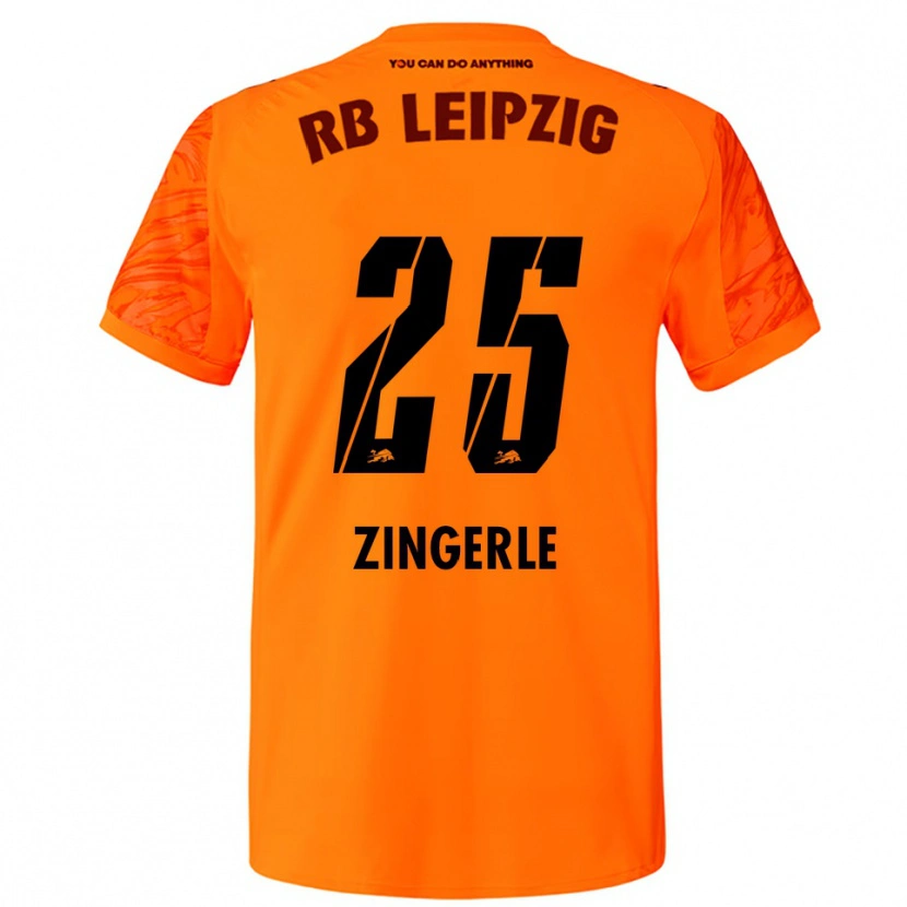 Danxen Homem Leopold Zingerle #25 Laranja Vermelho Camisola Guarda-Redes 2025/26 Camisa Brasil