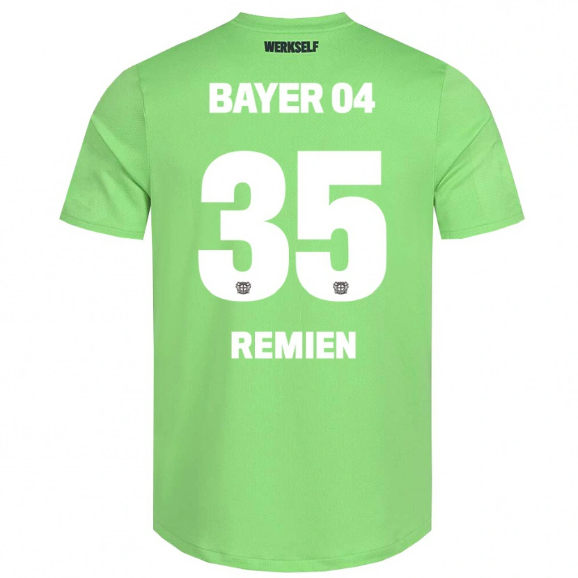 Danxen Homem Louisa Remien #35 Branco Verde Claro Camisola Guarda-Redes 2025/26 Camisa Brasil