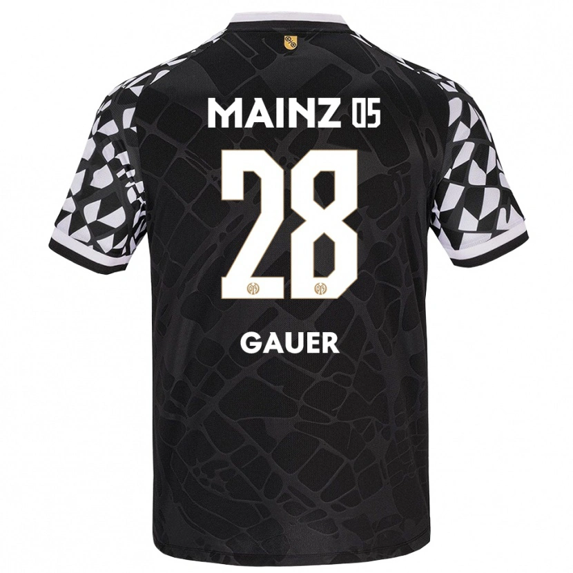 Danxen Homem Luke Gauer #28 Branco Preto Camisola Guarda-Redes 2025/26 Camisa Brasil