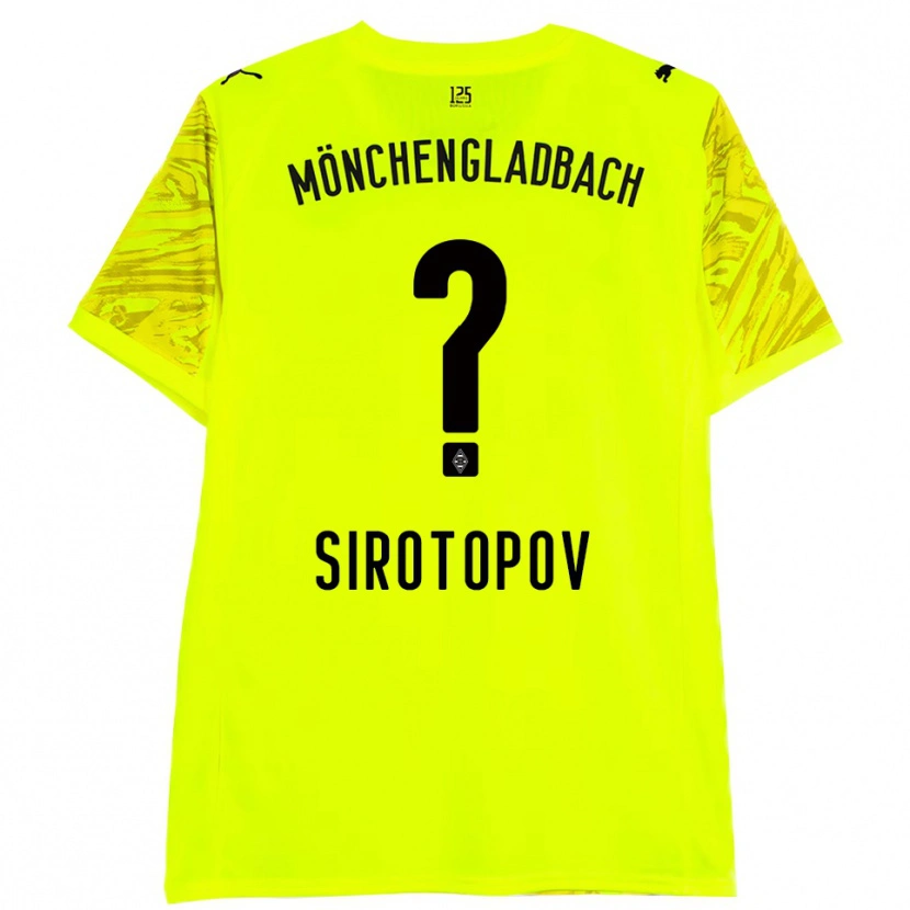 Danxen Homem Artem Sirotopov #0 Preto Amarelo Camisola Guarda-Redes 2025/26 Camisa Brasil