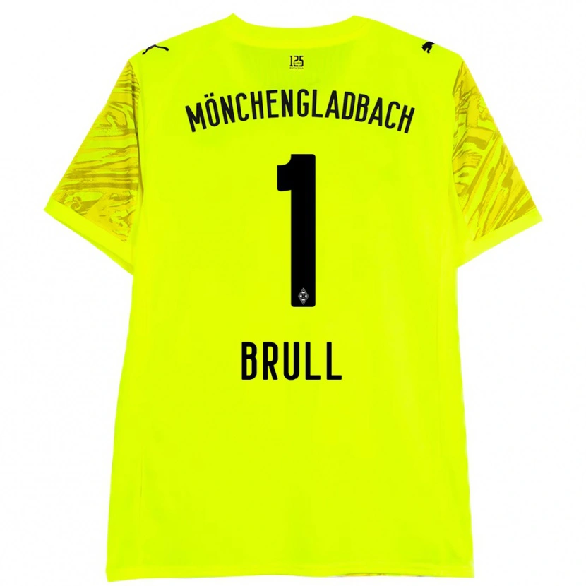 Danxen Homem Maximilian Brüll #1 Preto Amarelo Camisola Guarda-Redes 2025/26 Camisa Brasil