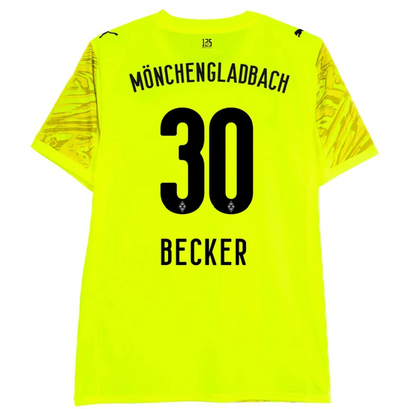 Danxen Homem Benjamin Becker #30 Preto Amarelo Camisola Guarda-Redes 2025/26 Camisa Brasil