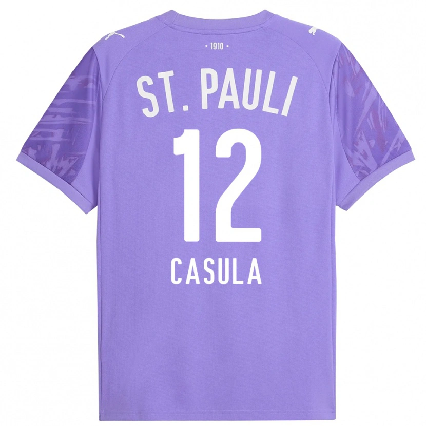 Danxen Homem David Casula #12 Preto Roxo Médio Camisola Guarda-Redes 2025/26 Camisa Brasil