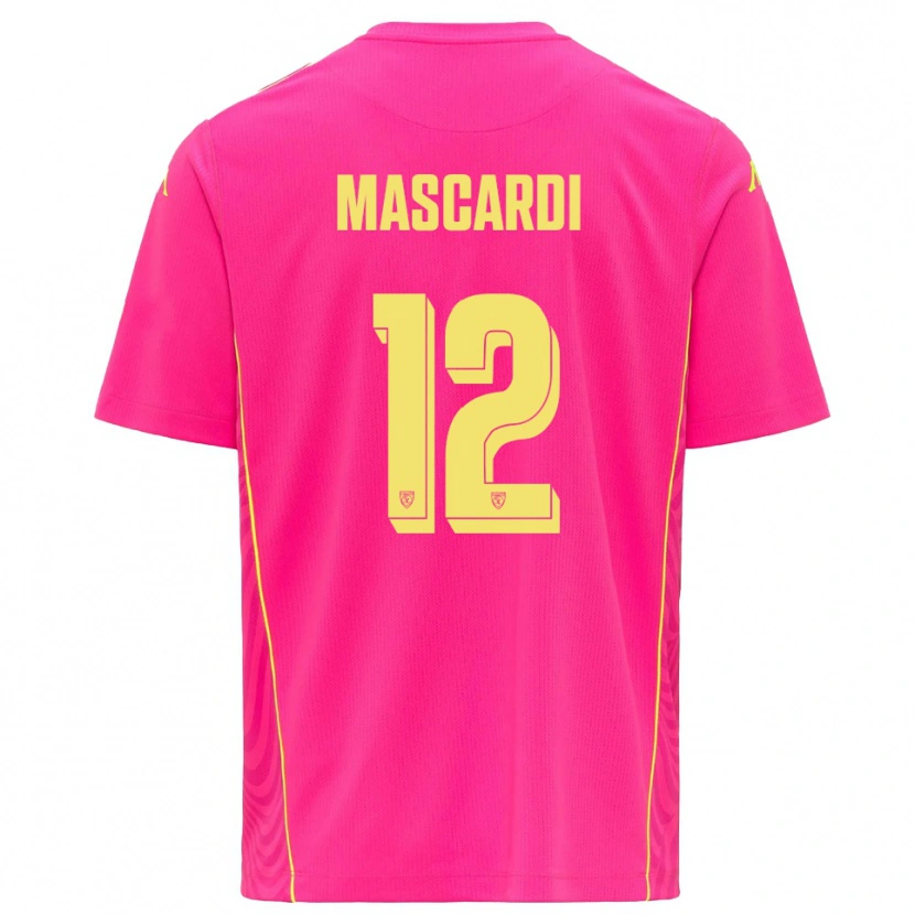Danxen Homem Diego Mascardi #12 Rosa Profundo Amarelo Camisola Guarda-Redes 2025/26 Camisa Brasil